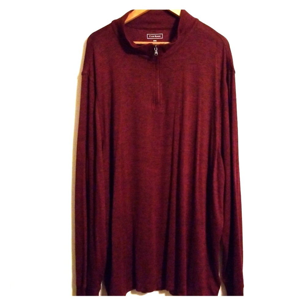 Club Room Men's Carriage Burgundy Knit Sweater …